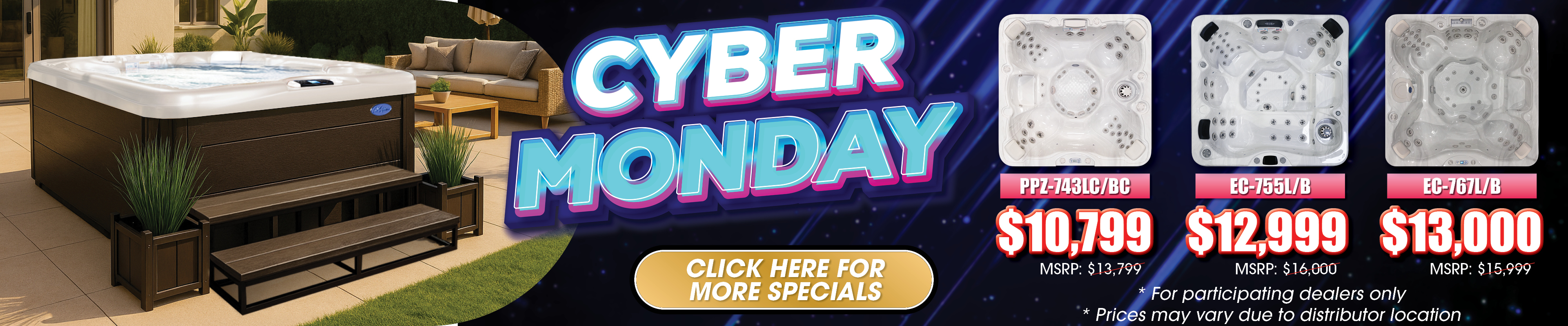 Calspas hot tub being used in a family setting - Montclair