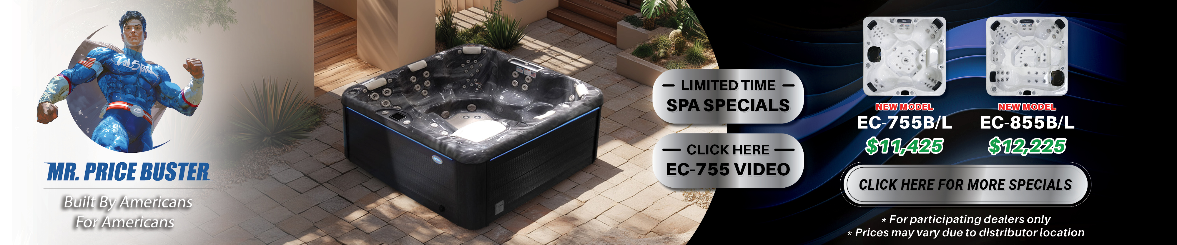 Calspas hot tub being used in a family setting - Montclair